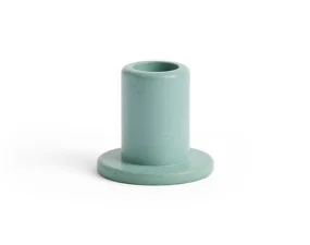 Svietnik Tube Concrete Small, emerald green