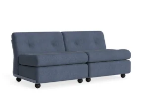 Dvojmiestna pohovka Amanta, Turf blue grey