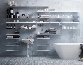 Policová zostava String Bathroom L, beige