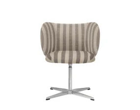 Jedálenská stolička Rico Swivel Louisiana, sand/off-white