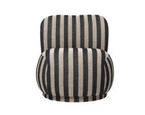 Kreslo Rico Piccolo Swivel Louisiana, sand/black