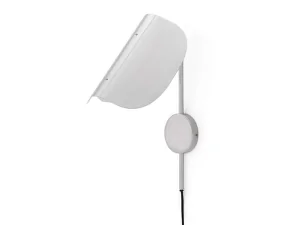 Nástenná lampa Wing, polished aluminium