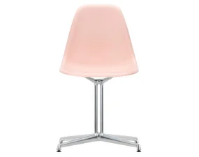 Stolička Eames DSL, pale rose / polished aluminum