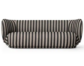 Sofa Rico 3, Louisiana sand / black