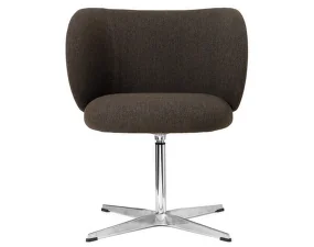 Jedálenská stolička Rico Swivel, Hallingdal dark grey brown