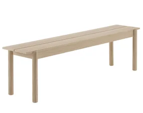 Lavica Linear Wood Bench 170 cm