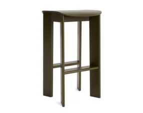 Barová stolička Chisel 30 H75, green umber lacquered beech