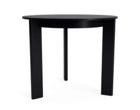 Jedálenský stôl Chisel 20 Round Ø90, black lacquered oak