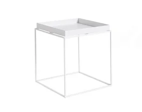 Stolík Tray Table 40x40, white