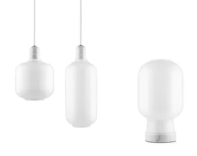 Závesná lampa Amp Small, white