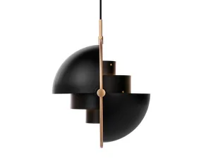 Závesná lampa Multi-Lite, black/brass