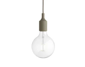 Závesná LED lampa E27, olive