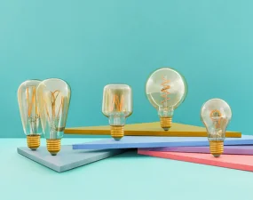 LED žiarovka WattNott Whirly Wyatt 4W, Gold