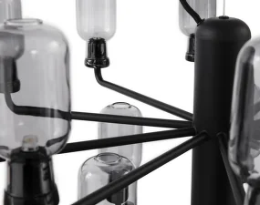 Luster Amp Chandelier Small, smoke/black