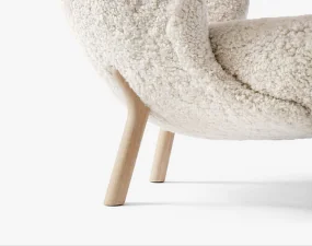 Kreslo Little Petra VB1, oak / sheepskin