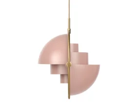 Závesná lampa Multi-Lite, rose dust/brass