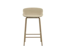 Celočalúnená barová stolička Hyg Barstool 65, sand/main line flax