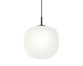 Závesné svietidlo Rime Ø25, opal/black