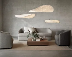 Závesné svietidlo Tense Pendant Lamp Ø120, white tyvek
