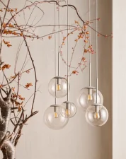Závesná lampa Orb L Ø25, grey
