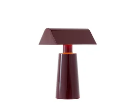 Prenosná lampa Caret, dark burgundy