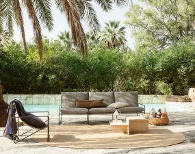 Outdoorová sofa Desert Dolce 3-seater, black/dark sand