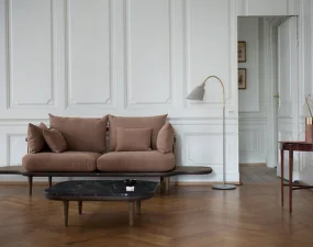 Stolík Fly SC11, smoked oiled oak/honed Nero Marquina