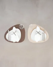 Obojstranné prestieranie Double Curve, brown / sand