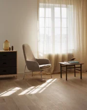 Kreslo Era Lounge high steel, Main Line Flax