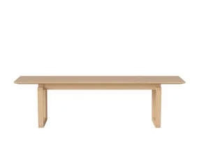 Lavica Nord 160 cm, white pigmented oiled oak
