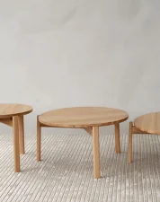 Konferenčný stolík Passage Ø90, natural oak