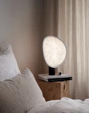 Prenosná lampa Tense Portable Table Lamp, black base/white tyvek