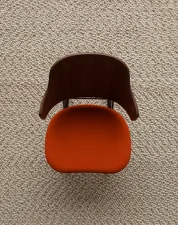 Jedálenská stolička Penguin, walnut/Hallingdal 600