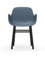 Stolička Form s podpierkami rúk, blue/black