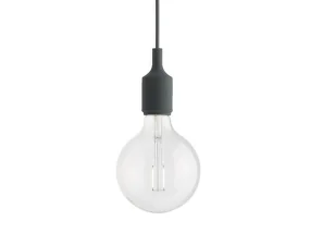 Závesná LED lampa E27, dark green