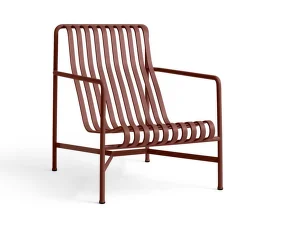 Kreslo Palissade Lounge Chair High, iron red