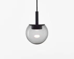 Závesné svietidlo Orbis 150 PC1289, smoke grey / black matte