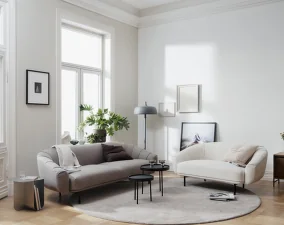 Sofa Plis 3 Seater, dark grey