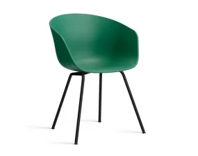 Stolička AAC 26 Black Powder Coated Steel, teal green