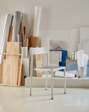 Stolička Type Chair, silver grey