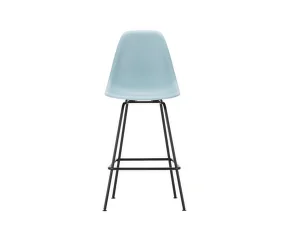 Barová stolička Eames Plastic Low, ice grey