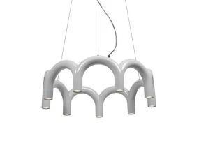 Závesné svietidlo Arch Circle 76, white