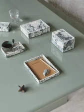 Podnos Mist Tray 15x20, emerald off-white