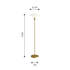 Stojacia lampa PH 3½-2½, brass metallised