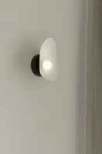 Nástenná lampa Florii 1, dark bronze/white