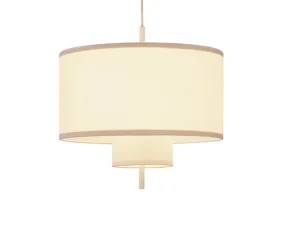 Závesná lampa Margin Ø50, white canvas