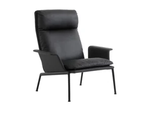 Kreslo Muno LN17 High Back w. Arms, black