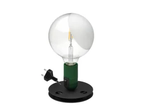 Stolná lampa Lampadina, green