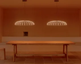 Závesné svietidlo Skynest, brick red