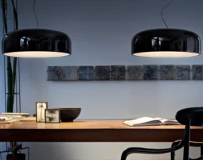 Závesná lampa Smithfield S, glossy black